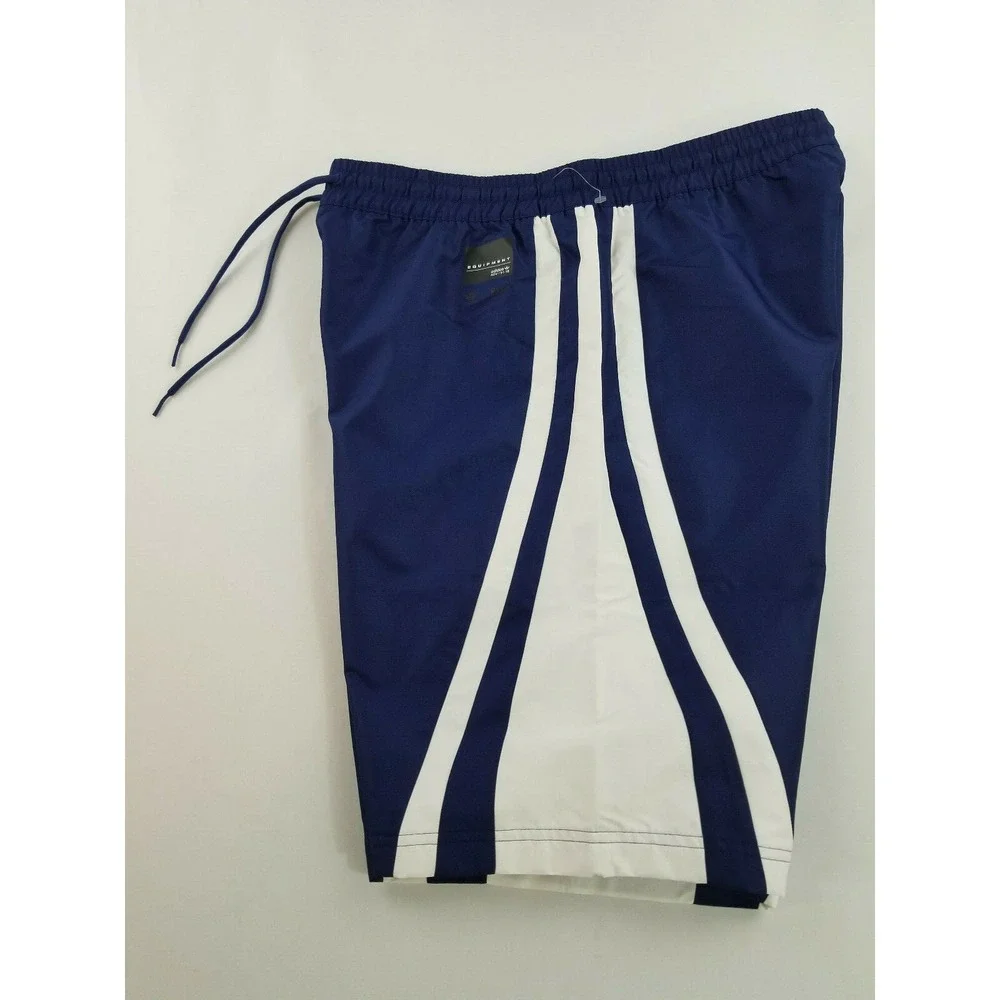 Adidas men shorts sweatshorts equipment adv/91-18 CV8565 blue M MSRP $80